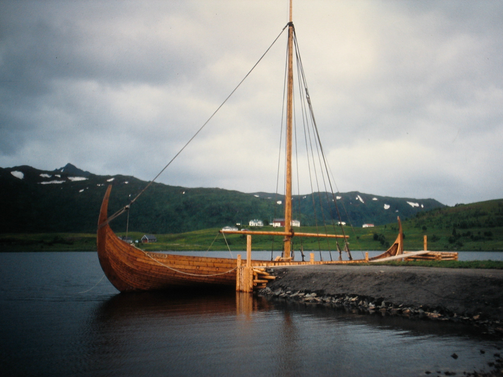 Nachgebautes Winkingerboot