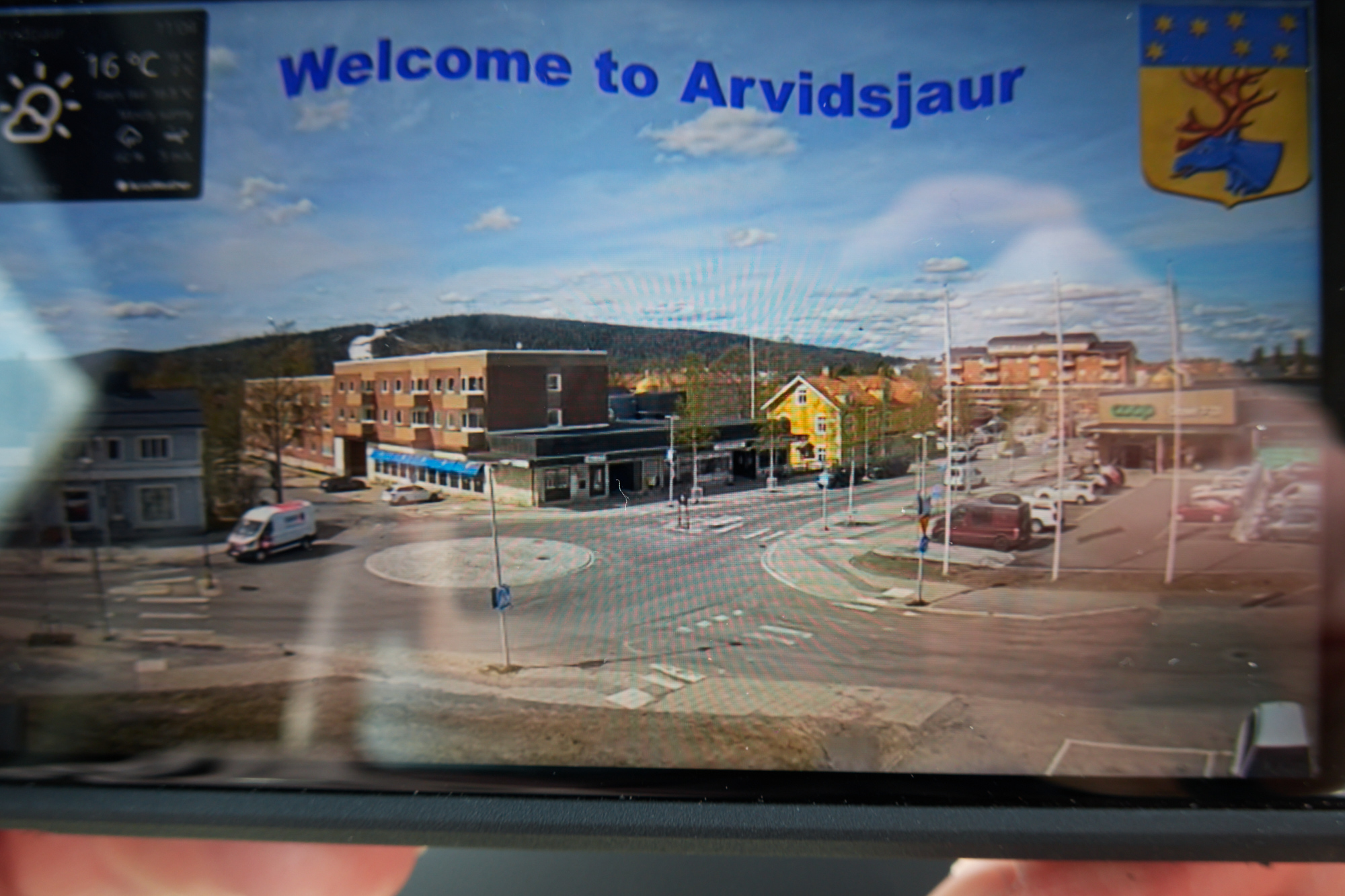 Live-Bild von der örtlichen Webcam mit BigBear auf dem Parkplatz