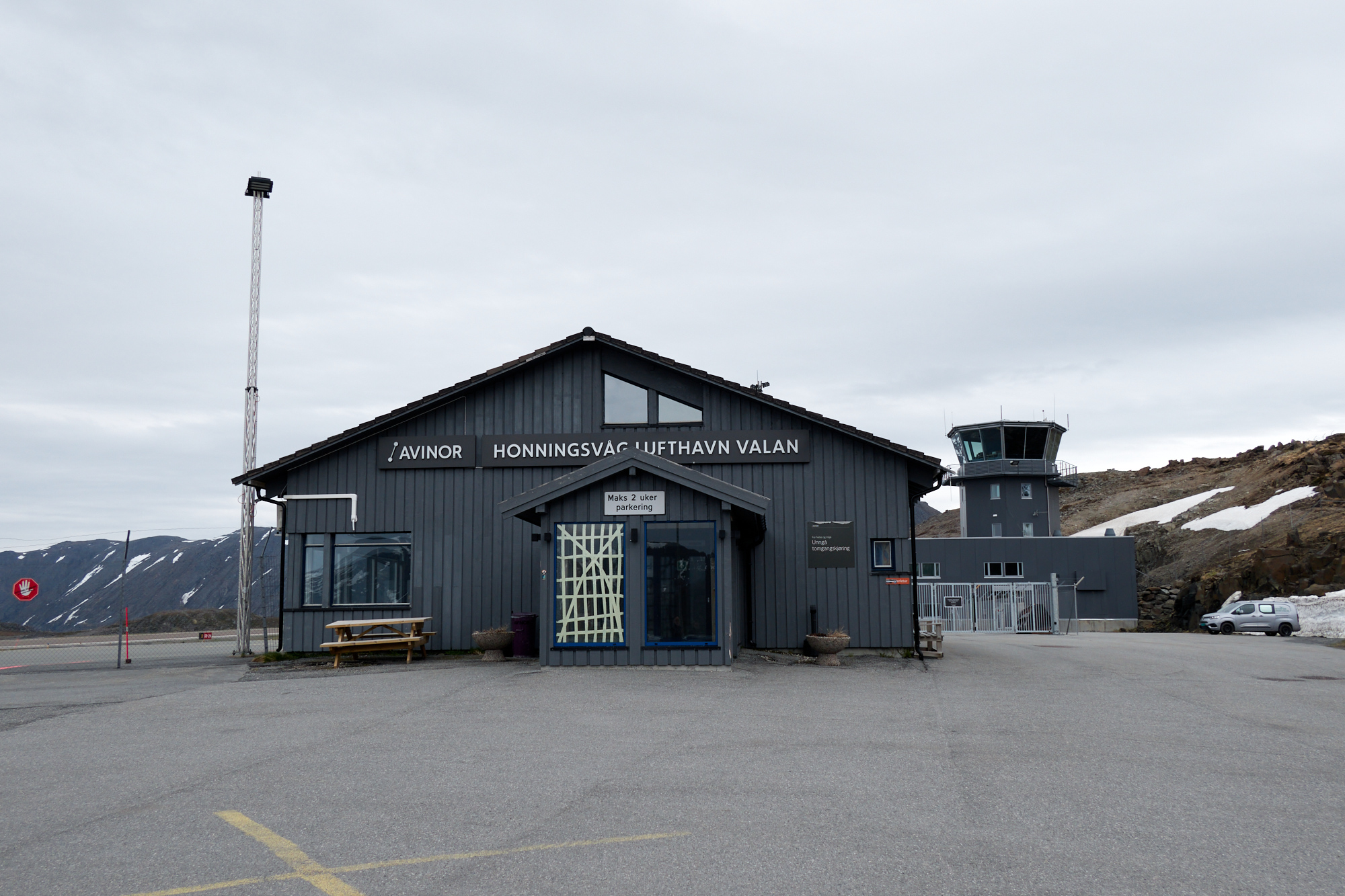 Flughafen von Honningsvåg