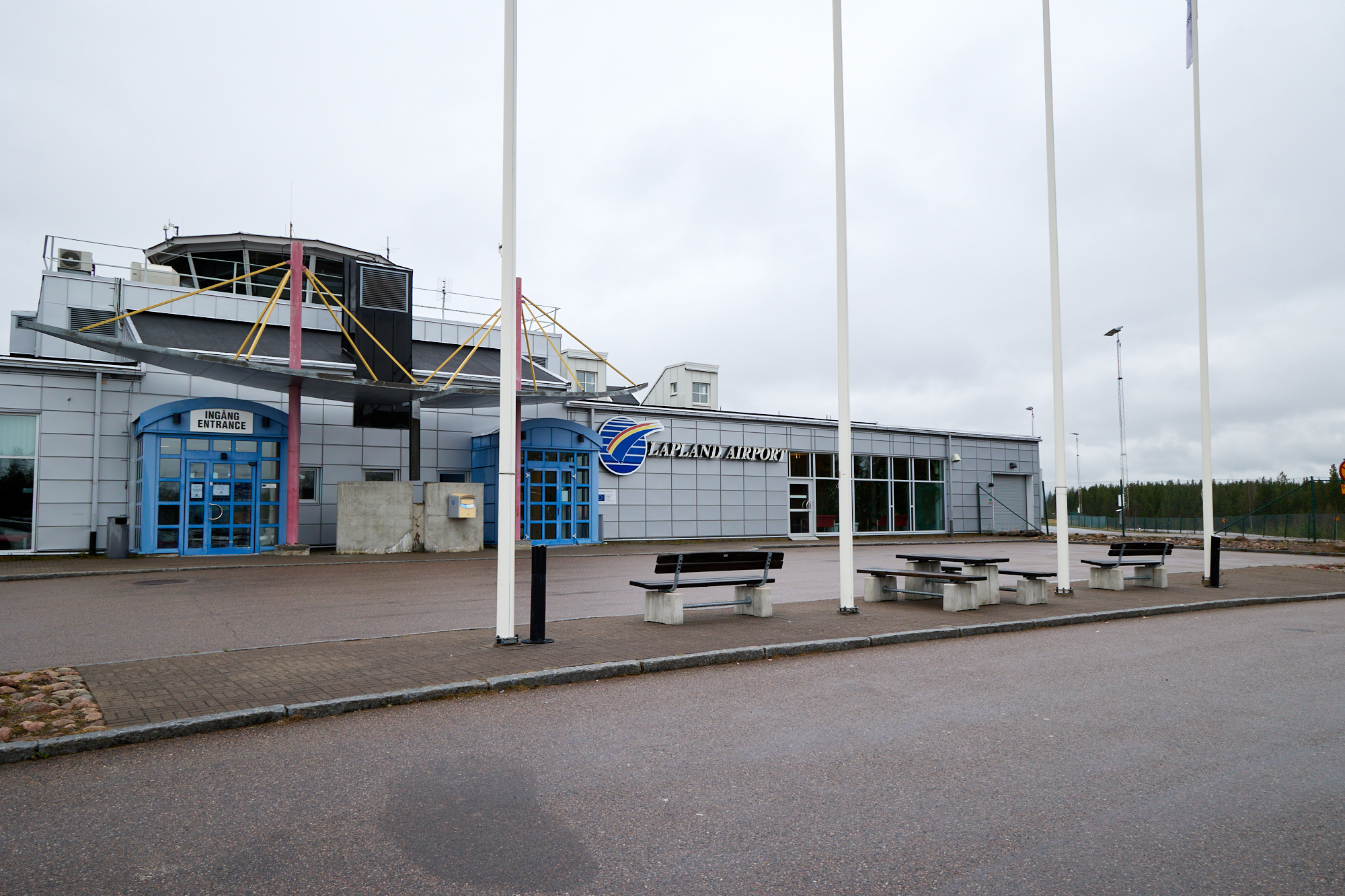 Der Flughafen in Gällivare…