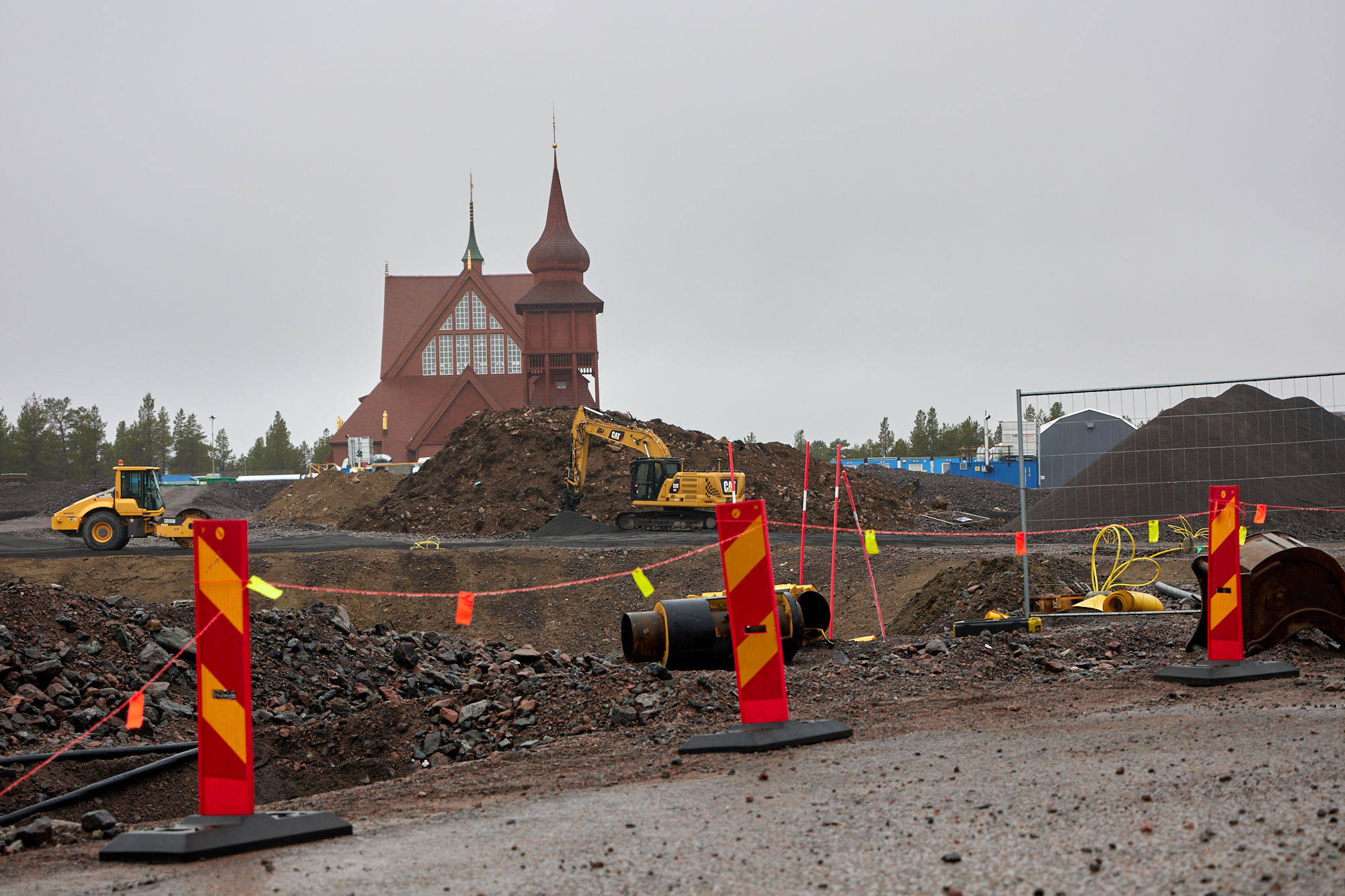 Die verschobene Kirche in Kiruna